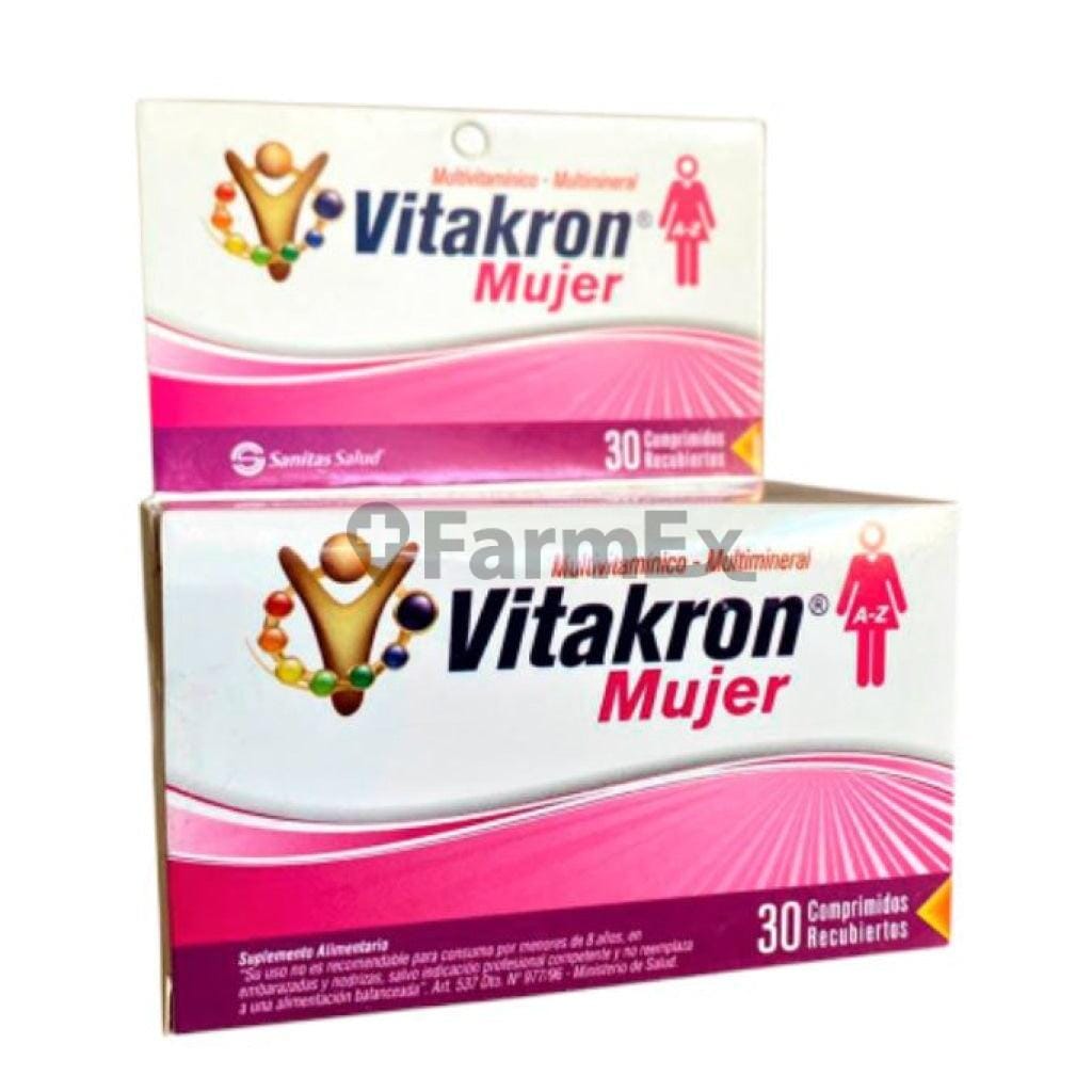 Vitakron Mujer x 30 comprimidos Farmex-MiaHealth-Persistente